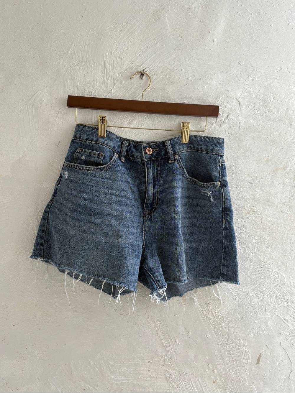 New York rewash brand 100% cotton baggy shorts - low pro